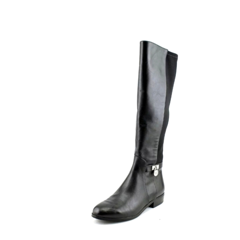 Michael Kors Hamilton Tall Boot Women US 5.5 Black